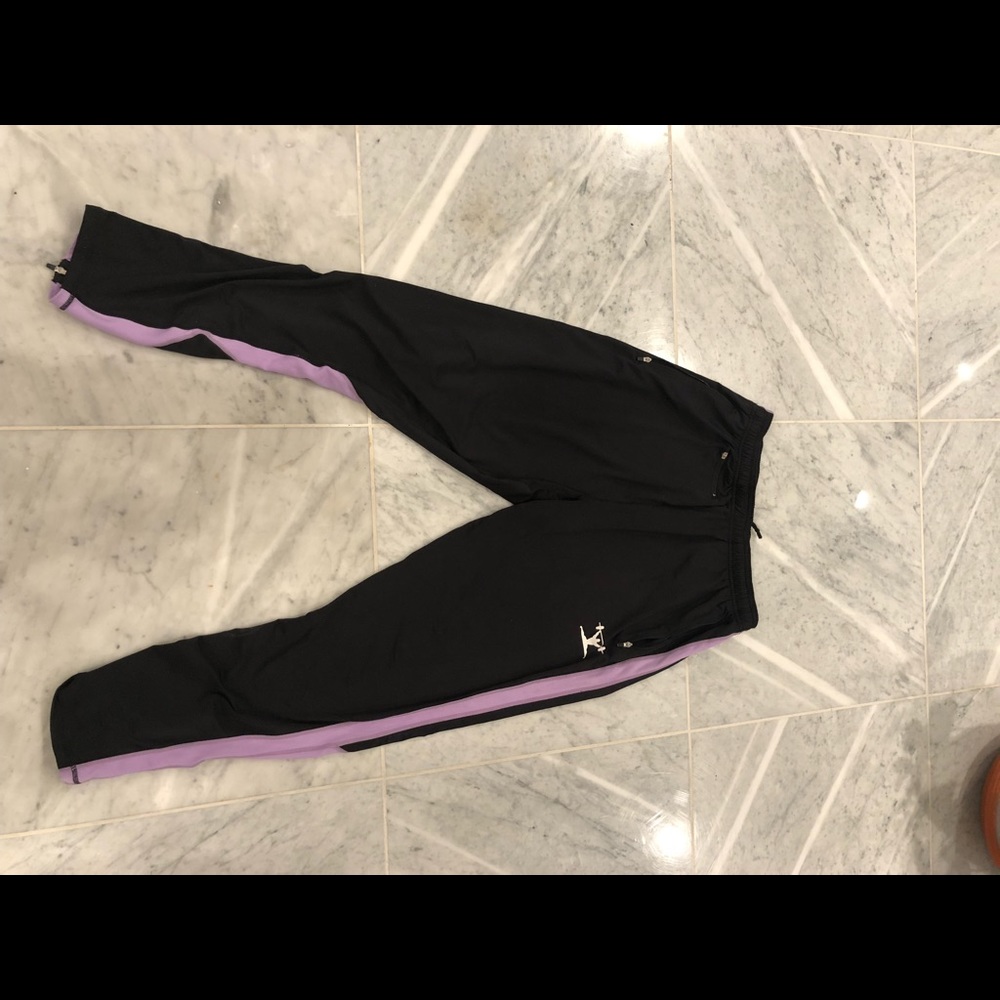 Jujimufu Black and Lavender Joggers size (M)